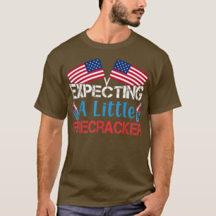 4th Of July Epecting A Little Firecracker Pregnanc T-Shirt
