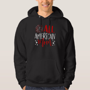 4th Of July Family Matching  All American Mum Hoodie