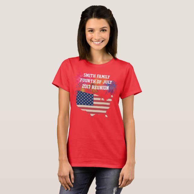 4th of July Family Reunion Shirt (Front Full)