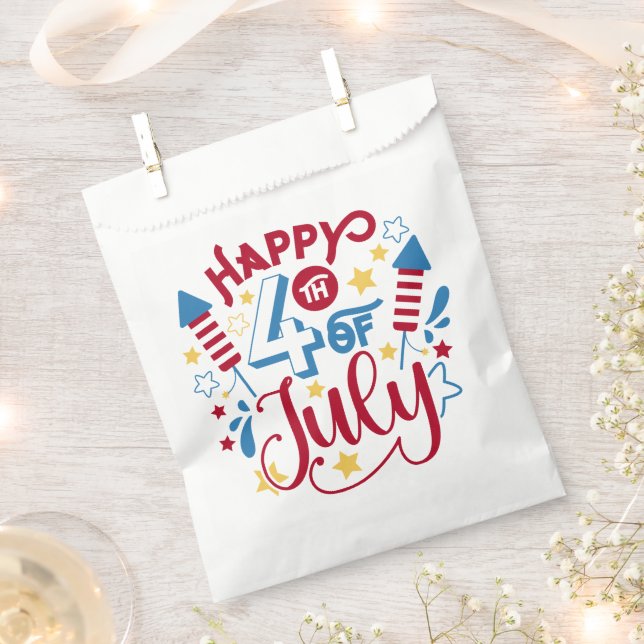 4th of July Favour Bag (Clipped)