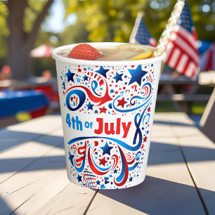 4th of July Festive Party Paper Cup