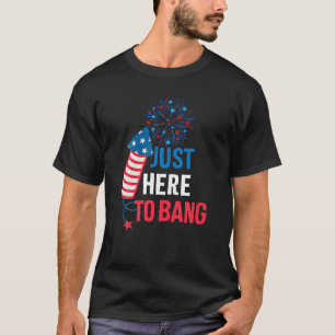 4th Of July Firecracker And Fireworks Just Here To T-Shirt