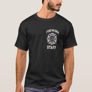 4th of July FIREWORK STAFF Boom Squad Safety Direc T-Shirt