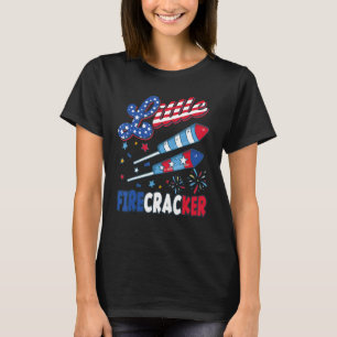 4th Of July Firework  Women Boy Girl Little Firecr T-Shirt