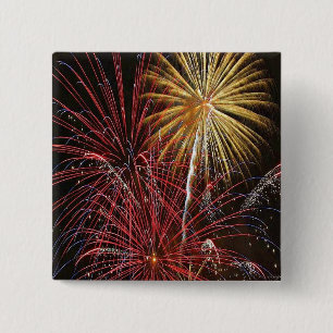 4th of July Fireworks Button