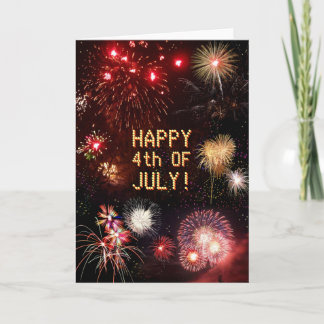 4th of July Fireworks Card