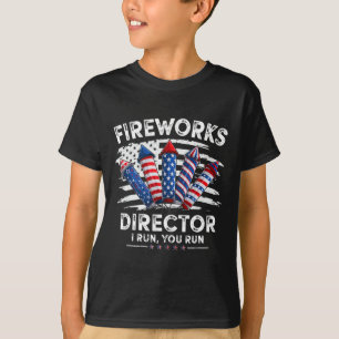 4th Of July Fireworks Director I Run You Run Men B T-Shirt
