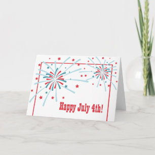4th of July Fireworks Greeting Card