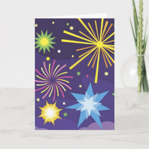 4th of July Fireworks Greeting Card