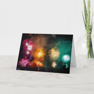 4th of July Fireworks in NYC Card