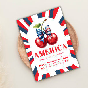 4th of July Fireworks Independence Day Party Invitation
