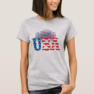 4th of July Fireworks, Independence Day, Patriotic T-Shirt