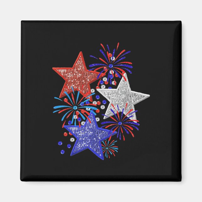 4th Of July Fireworks  Magnet (Front)