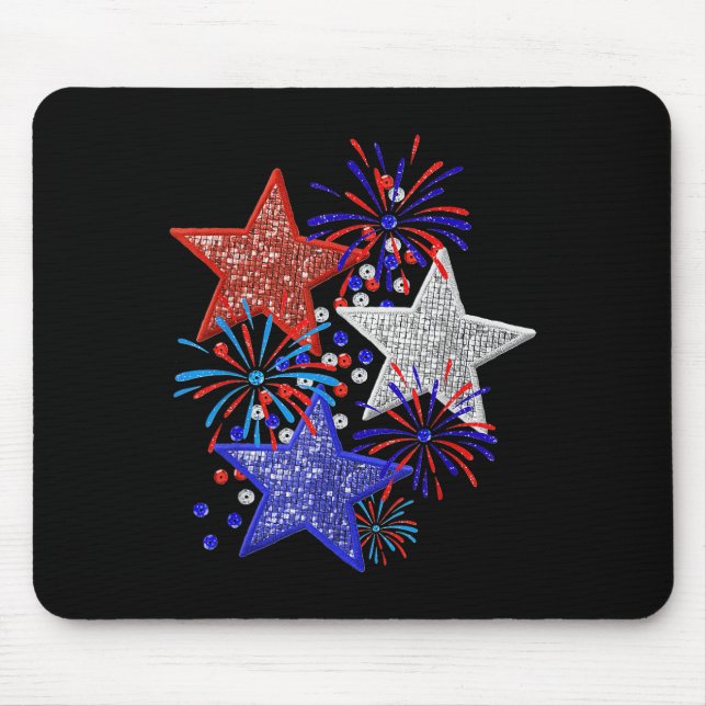 4th Of July Fireworks  Mouse Mat (Front)