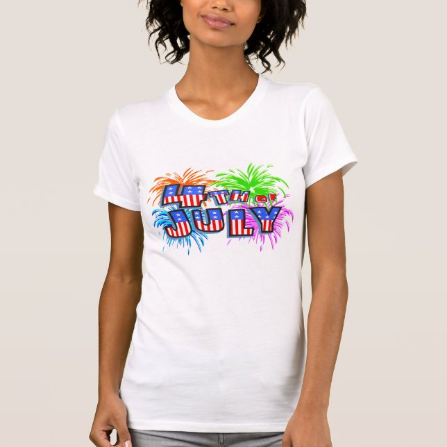 4th Of July Fireworks T-Shirt (Front)