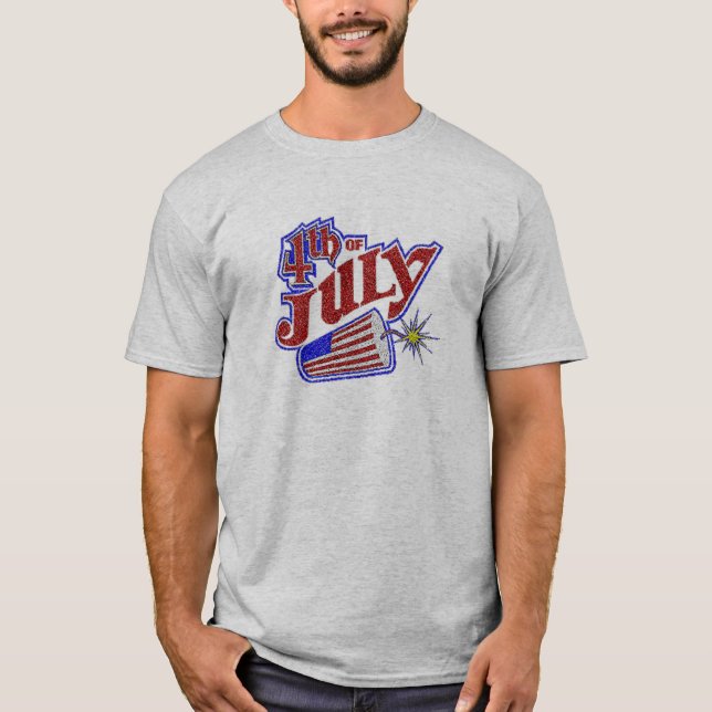 4th of July Fireworks T-Shirt (Front)