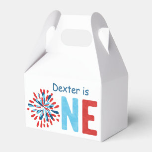 4th of July First Birthday Favour Box