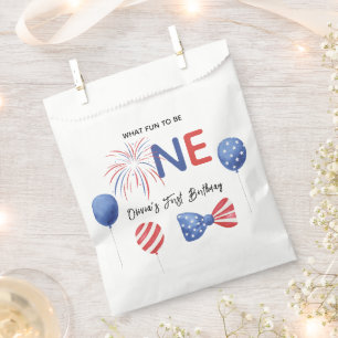 4th of July First Birthday Party Favour Bags