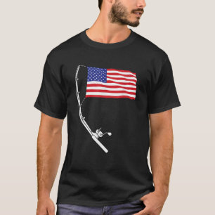 4th Of July Fishing Patirotic Fisherman Military V T-Shirt