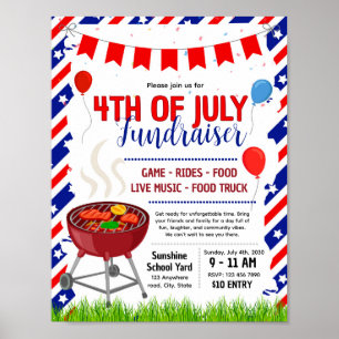 4th of July Flyer Template Poster