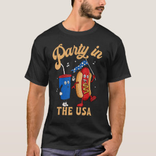 4th Of July For Hotdog Party In The Usa 4 T-Shirt