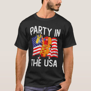 4th Of July For Hotdog Party In The Usa T-Shirt