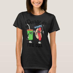 4th Of July For Hotdog Party In The Usa T-Shirt