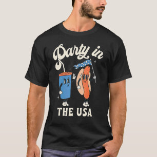 4th Of July For Hotdog Party In The Usa T-Shirt