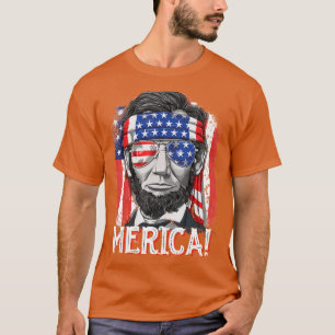 4Th Of July For Merica Abe Lincoln T-Shirt
