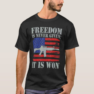 4th Of July Freedom Is Won Independence Day Us Fla T-Shirt