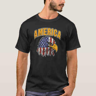 4th Of July Freedom Patriotic 1776 Usa Flag T-Shirt