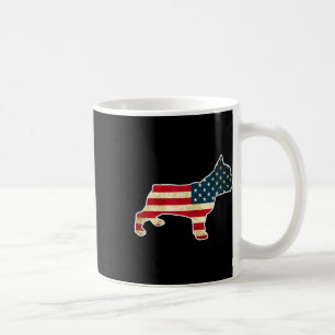 4th Of July French Bulldog Dog American Flag Coffee Mug