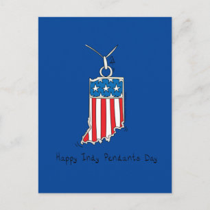 4th of July Funny American Indiana Postcard