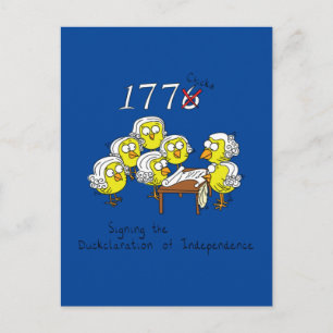 4th of July Funny Declaration of Independence Postcard