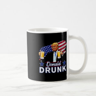 4th Of July Funny Drinking Presidents - Donald Dru Coffee Mug