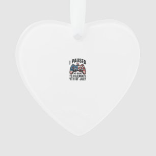4th of July Gamer Patriotic Video Game Shirt_1 Ornament