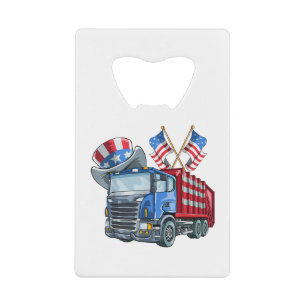 4th of July Garbage Truck Funny Shirt Men Women