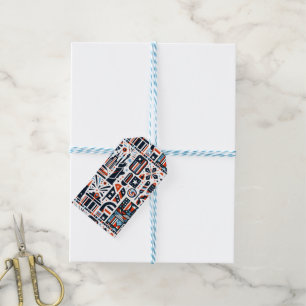 4th of July Generative Pattern Gift Tags