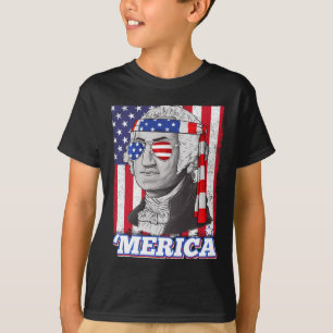 4th Of July George Washington Patriotic Merica Fla T-Shirt