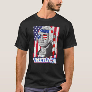 4th Of July George Washington Patriotic Merica Fla T-Shirt