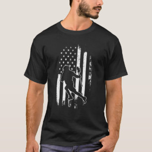 4Th Of July Gifts Sport Us American Flag Distresse T-Shirt