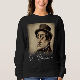 4th of July Gioachino Rossini US Flag Musician Com Sweatshirt