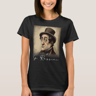 4th of July Gioachino Rossini US Flag Musician Com T-Shirt