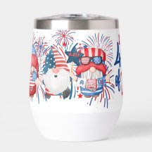 4th of July Gnome Water Bottle Gift