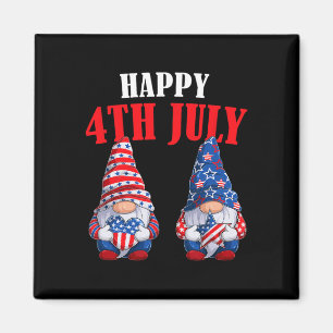 4th Of July Gnomes America Independence Day Patrio Magnet
