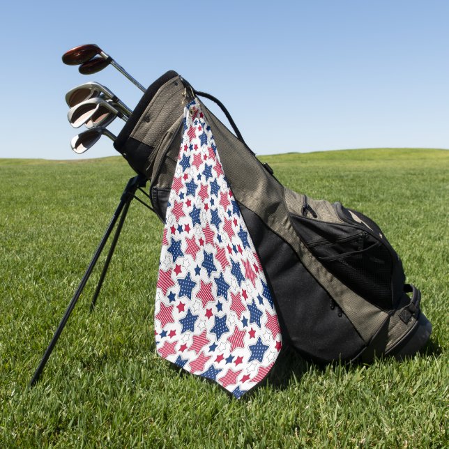 4th Of July Golf Towel (Green)