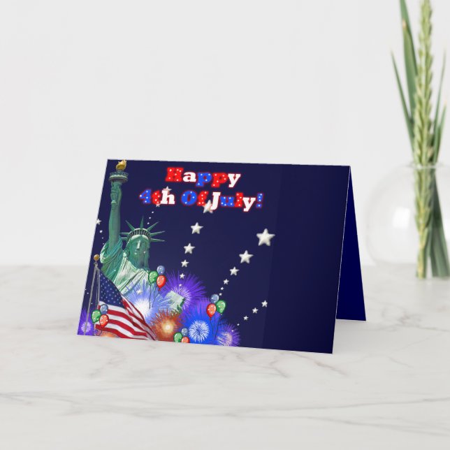 4th Of July Greeting Card (Front)