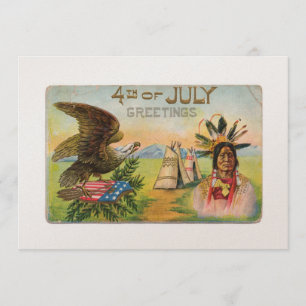 4th of July Greetings Card