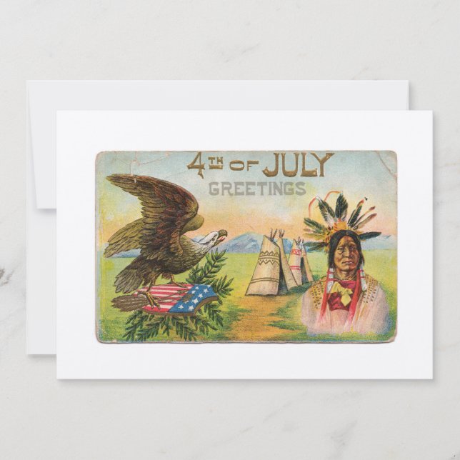 4th of July Greetings Card (Front)
