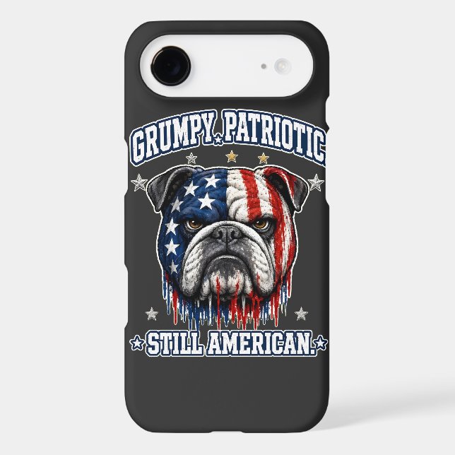 4th Of July Grumpy Patriotic Bulldog Cases (Back)
